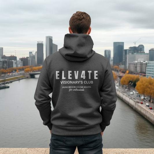 ELEV4TE VISIONARY'S CLUB HOODIE ASH GREY