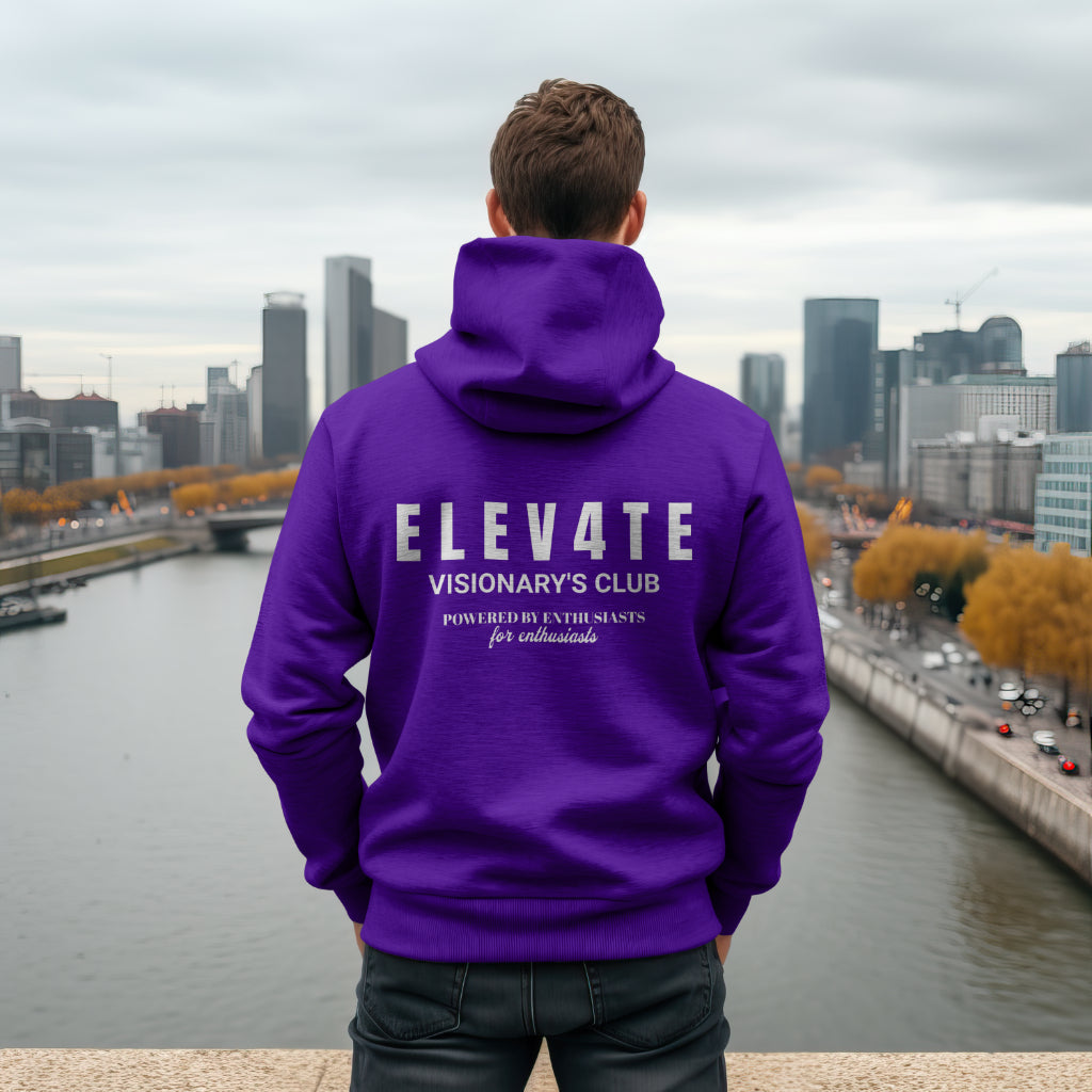 ELEV4TE VISIONARY'S CLUB HOODIE MIDNIGHT PURPLE