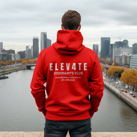 ELEV4TE VISIONARY'S CLUB HOODIE CANDY RED