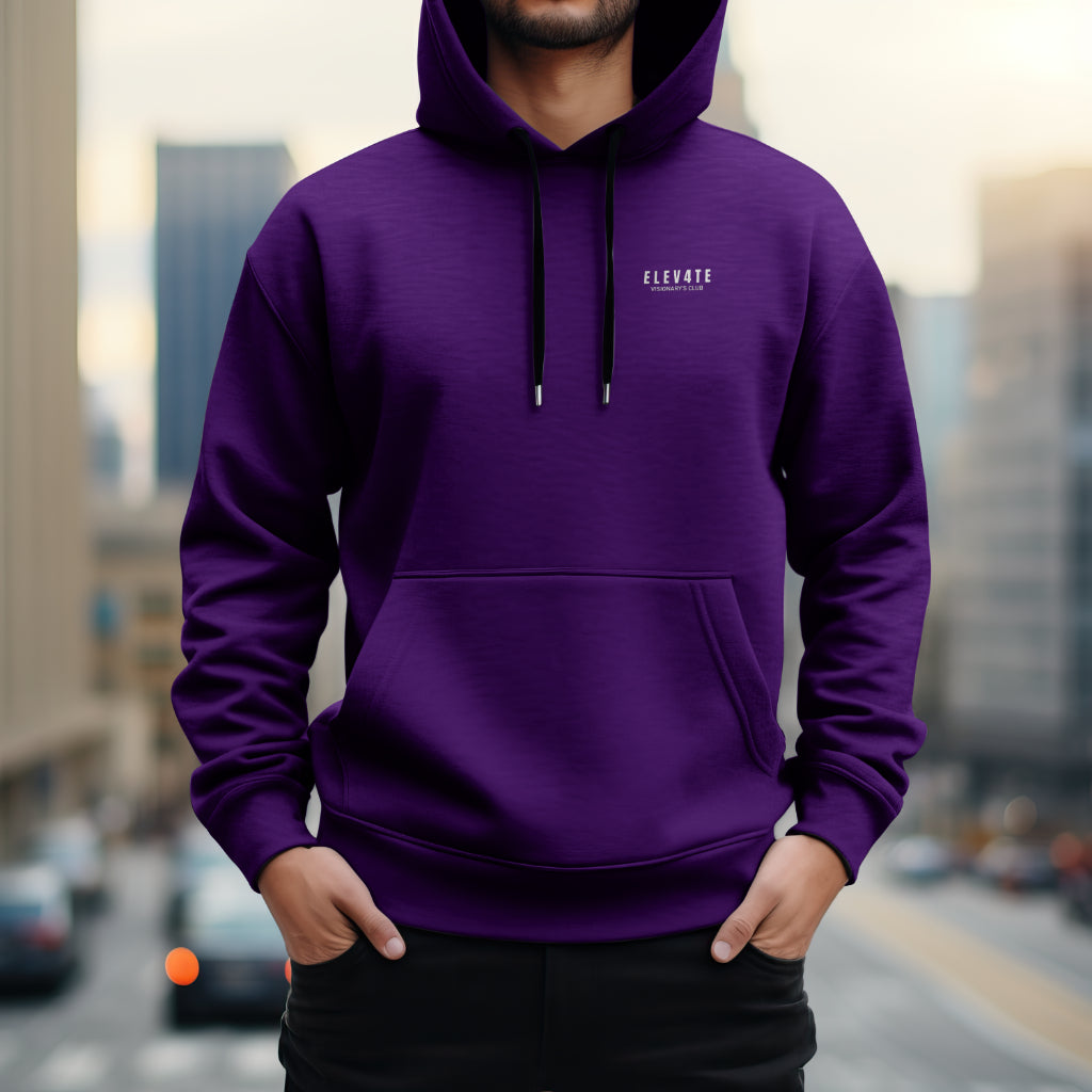 ELEV4TE VISIONARY'S CLUB HOODIE MIDNIGHT PURPLE